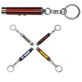 Red 2-In-1 Laser Pointer LED Flashlight Key Chain